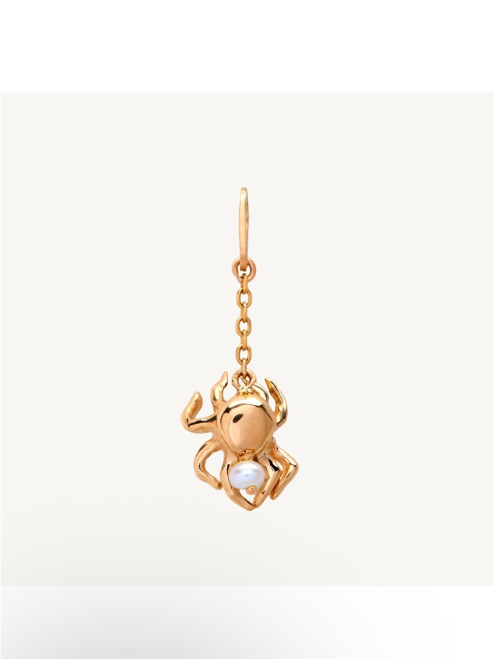 Catbird The Gentle Spider Charm, Yellow Gold